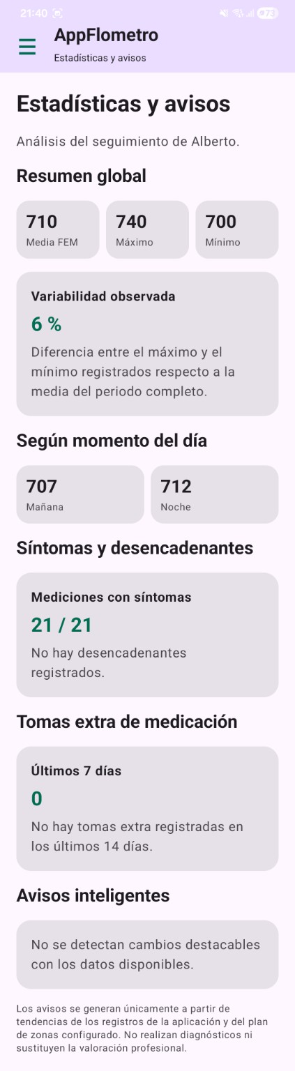 Captura 11 de AppFlometro