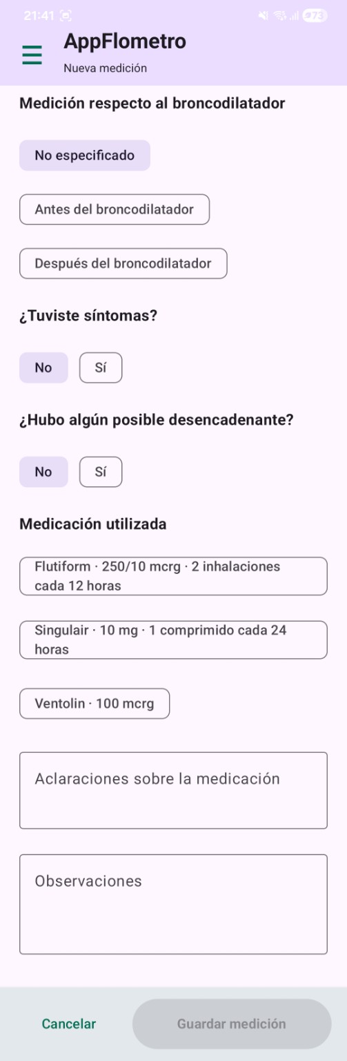 Captura 12 de AppFlometro